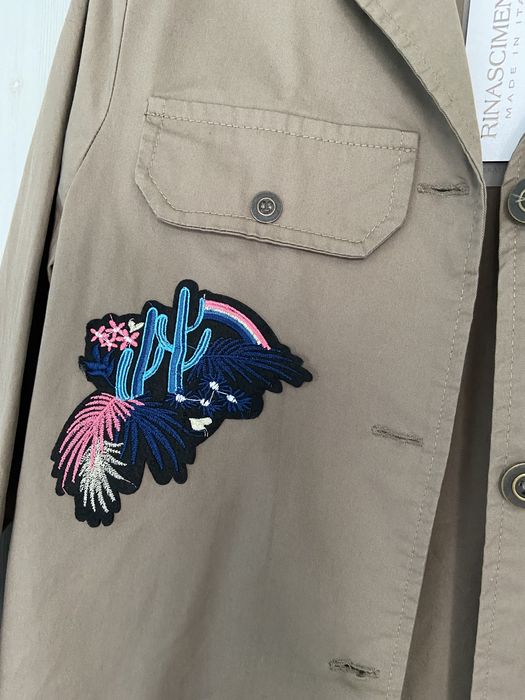 Nowa lekka kurtka khaki Ninascimento włoska roz S