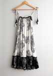 River Island zwiewna letnia sukienka boho midi z wiskozy