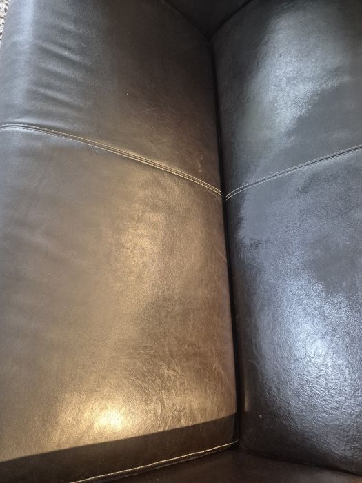 2x Sofa skóra naturalna brąz