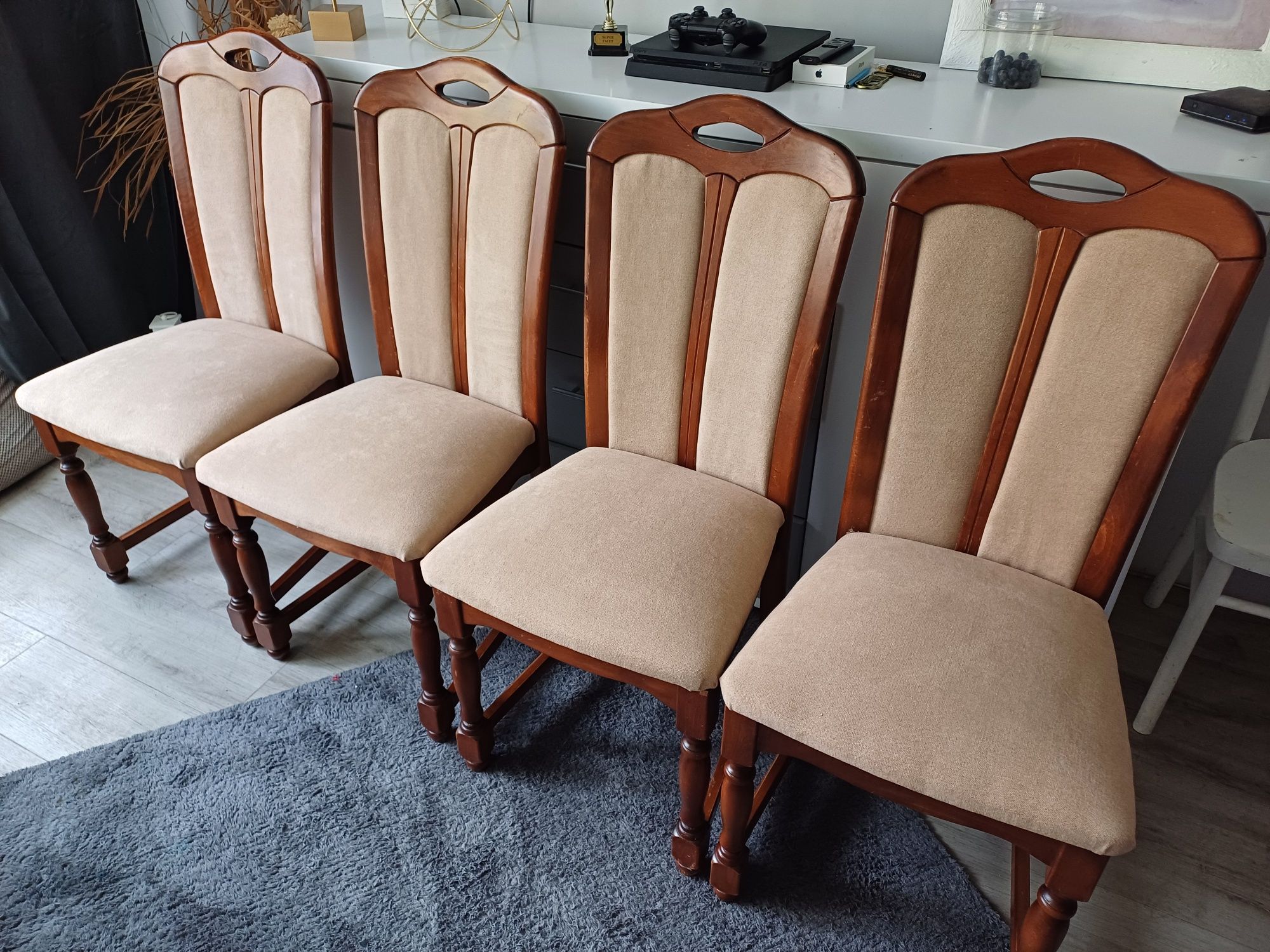 Krzesła drewniane dąb solidne