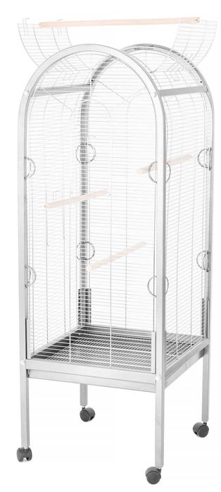 Klatka dla papug dużych OMEGA ROUND OPEN ROOF Φ2 ZINC