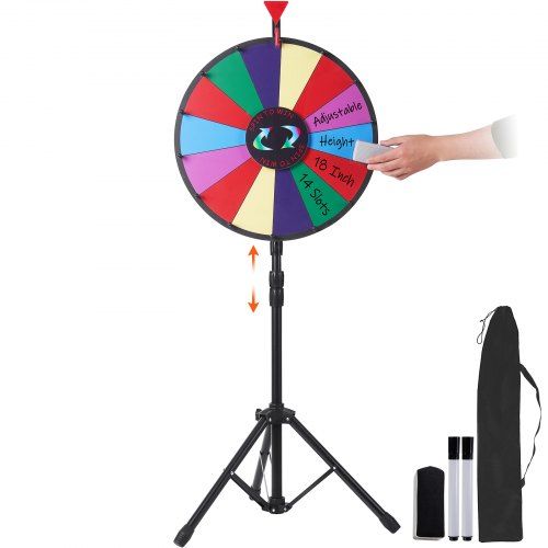 Roda da fortuna de 46 cm, jogos de roda colorida para jogos