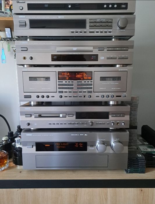 Sprzęt audio hi fi Yamaha – DSP-A1, KX-W952RS, MDX-793, TX-592RDS