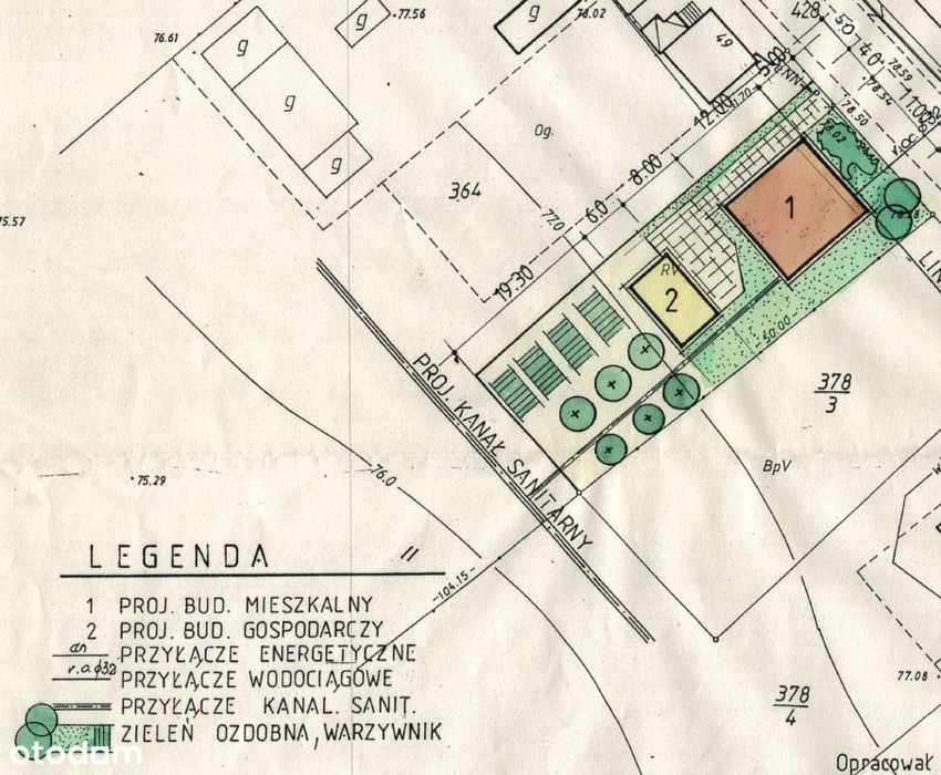 Działka budowlana z WZ 931 m², Pamiątkowo, media w drodze