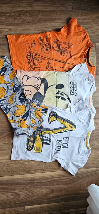T-shirty, reglany, szorty, spodnie w rozmiarach 128-134