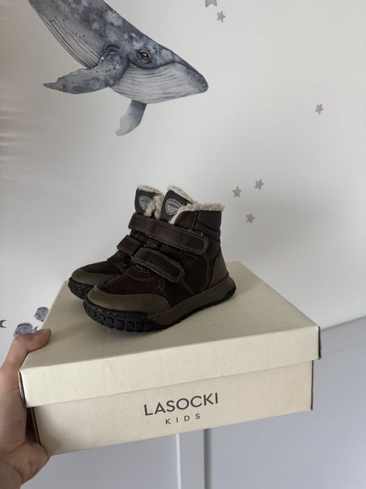 Buty jesienne Mowe skorzane ocieplane trzewiki lasocki kids r.26
