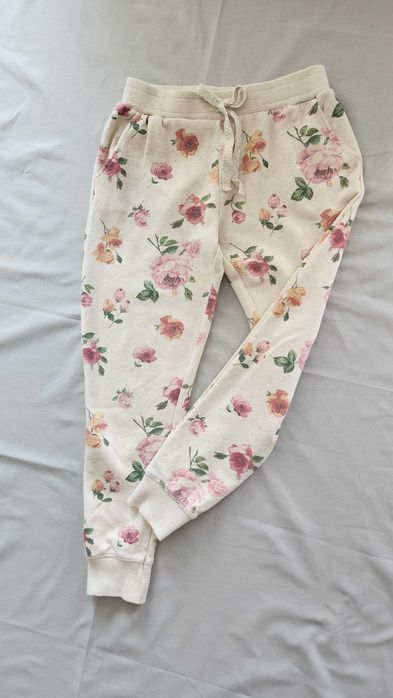 Zara spodnie dresowe kwiaty 164 (158)