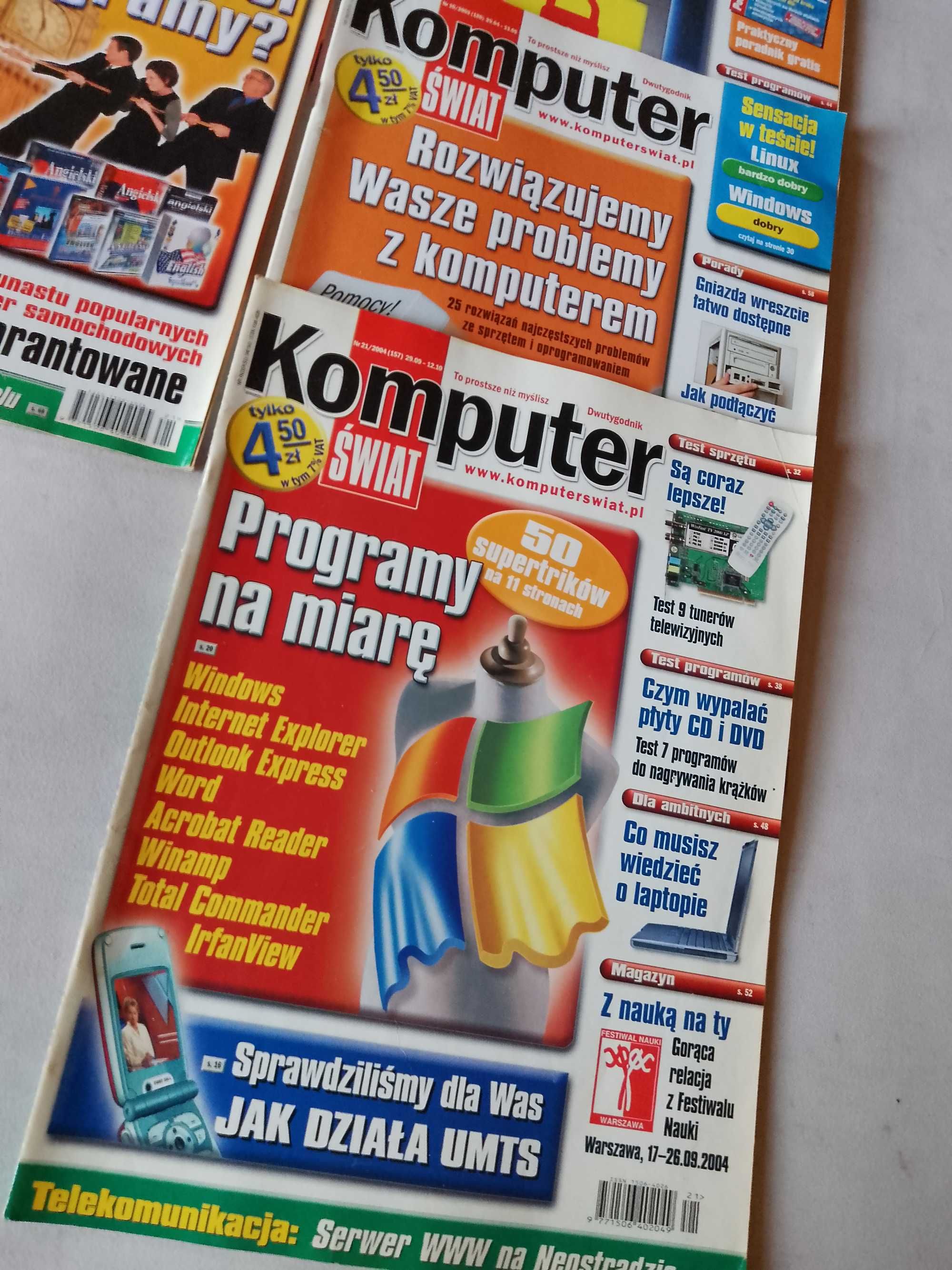 Komputer Świat, zestaw 15 magazynów komputerowych