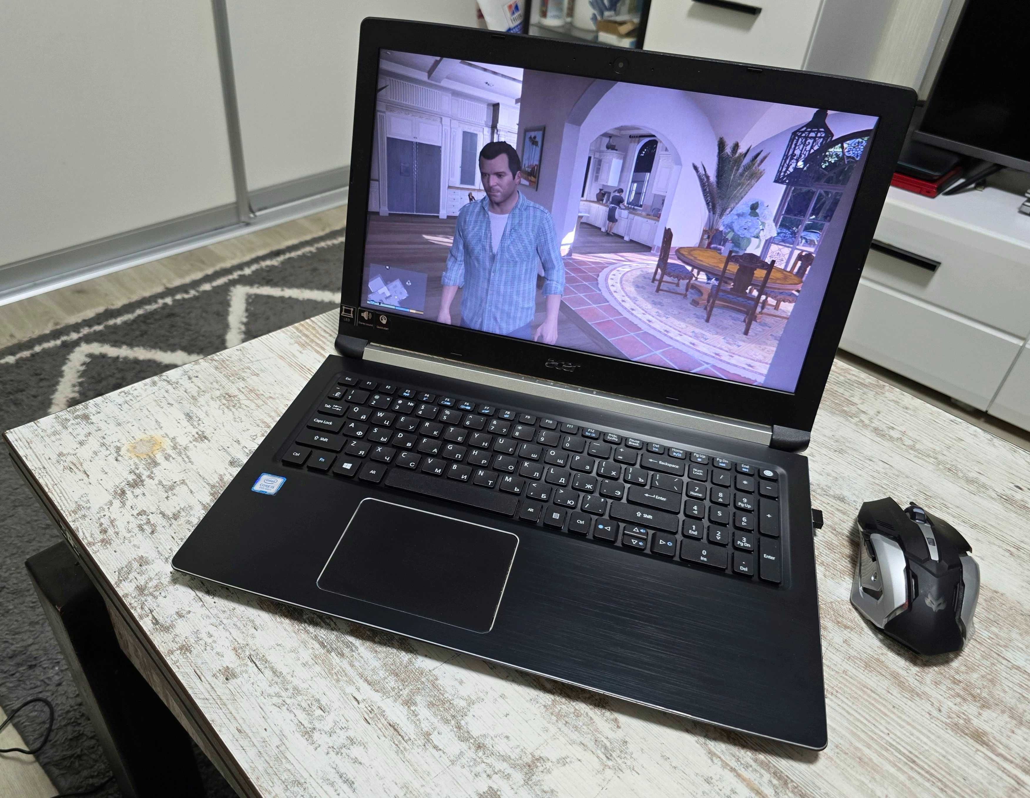 Мощный Acer 15.6"/Core i5 8-Gen 8250/8GB DDR4/SSD M.2 256GB/АКБ 5 ч.