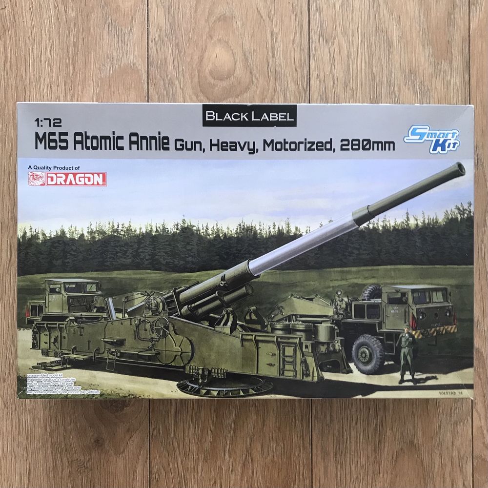 DRAGON M65 Atomic Annie Gun, Heavy, Motorized 280 mm - model 1:72