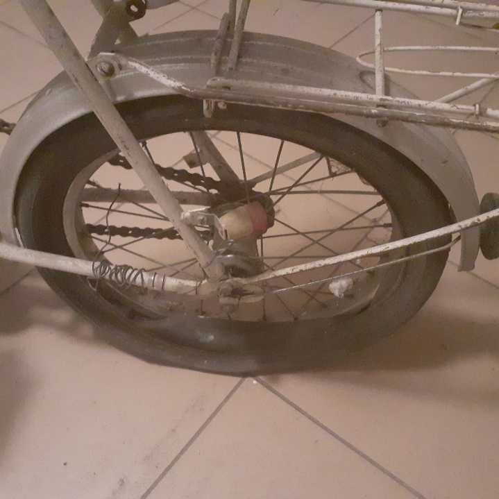 Rower składak biały dziecięcy