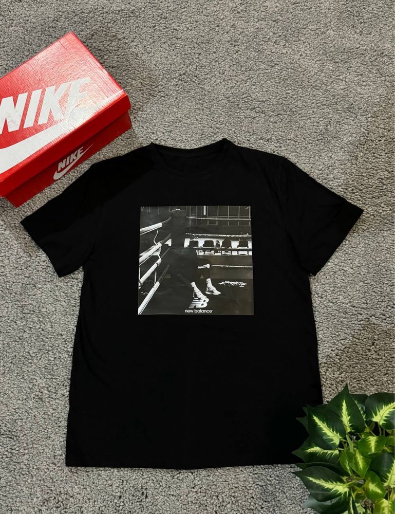 Футболка New Balance Зал / Футболка Нью Беланс Бокс / Футболка НБ NB
