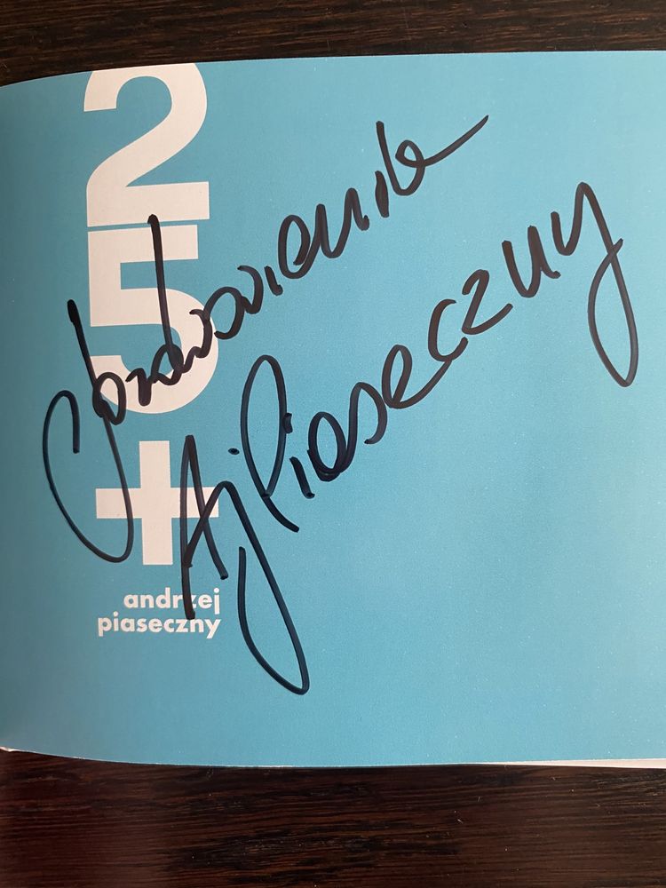 Andrzej Piaseczny z autografem
