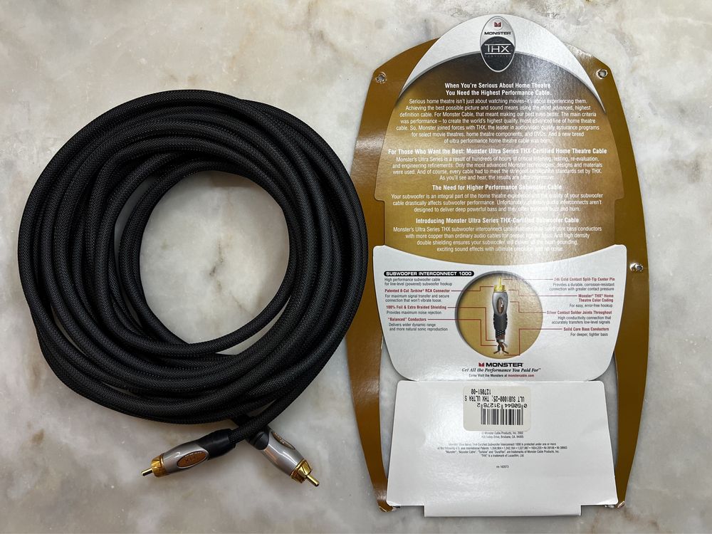 Cabo para subwoofer da Monster Cable (7,5 metros)