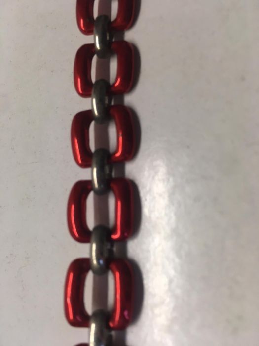 Pulseira Vermelha e Prateada