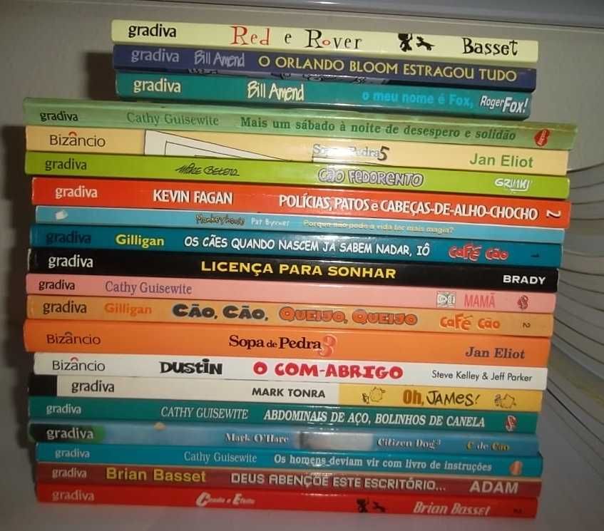 GRANDE LOTE Livros Humor CATHY, CAFÉ CÃO, ZITS, ADAM, MUTTS etc