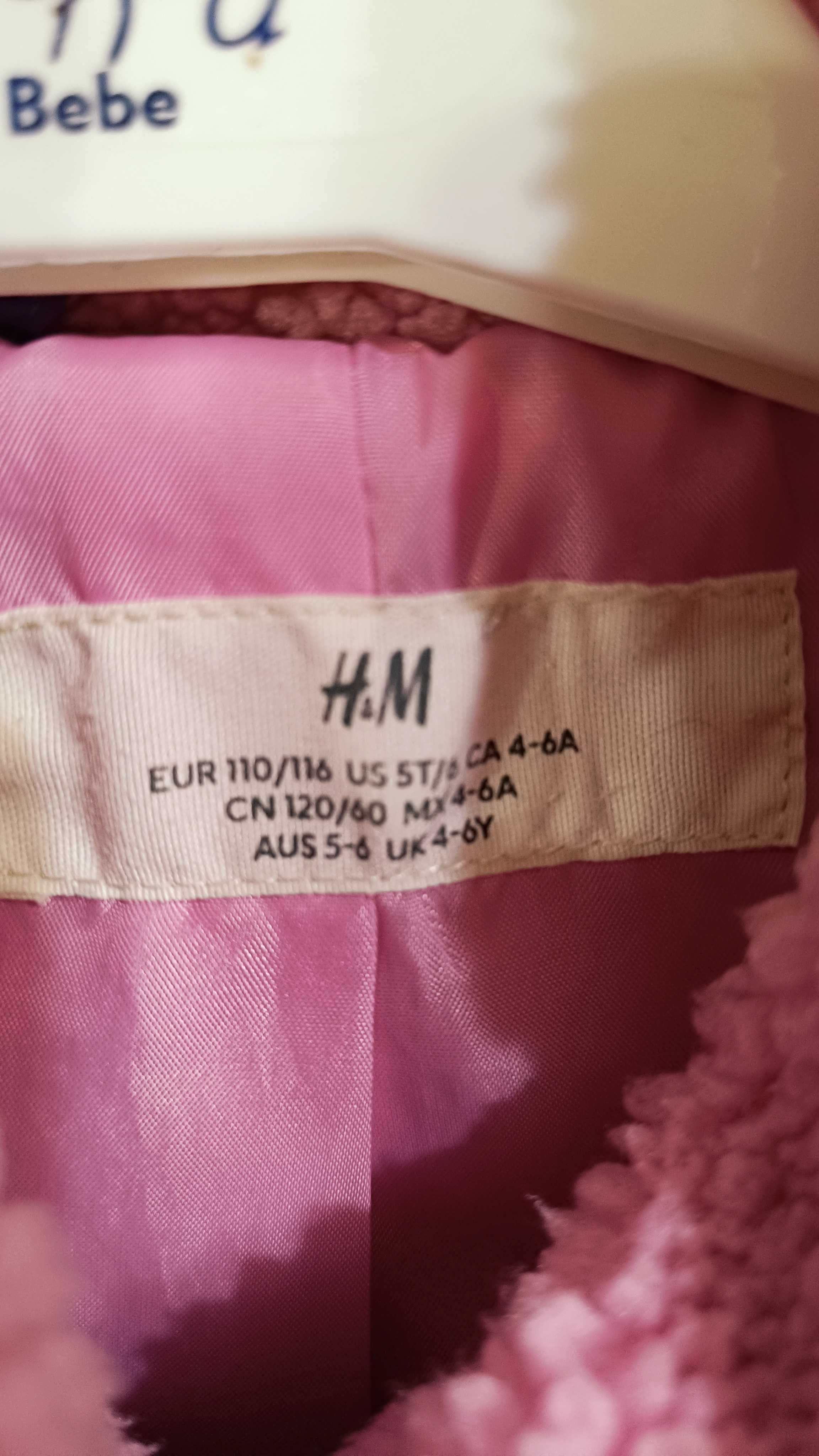 Весняна куртка H&M, тедди курточка, весенняя куртка H&M на 4-6 років