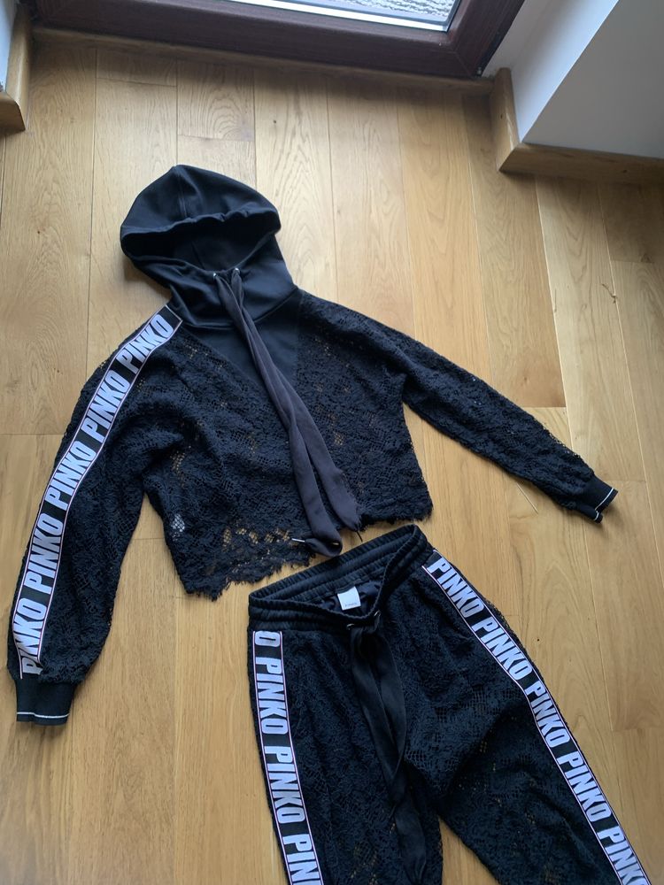 Dres pinko czarny s/m koronkowy