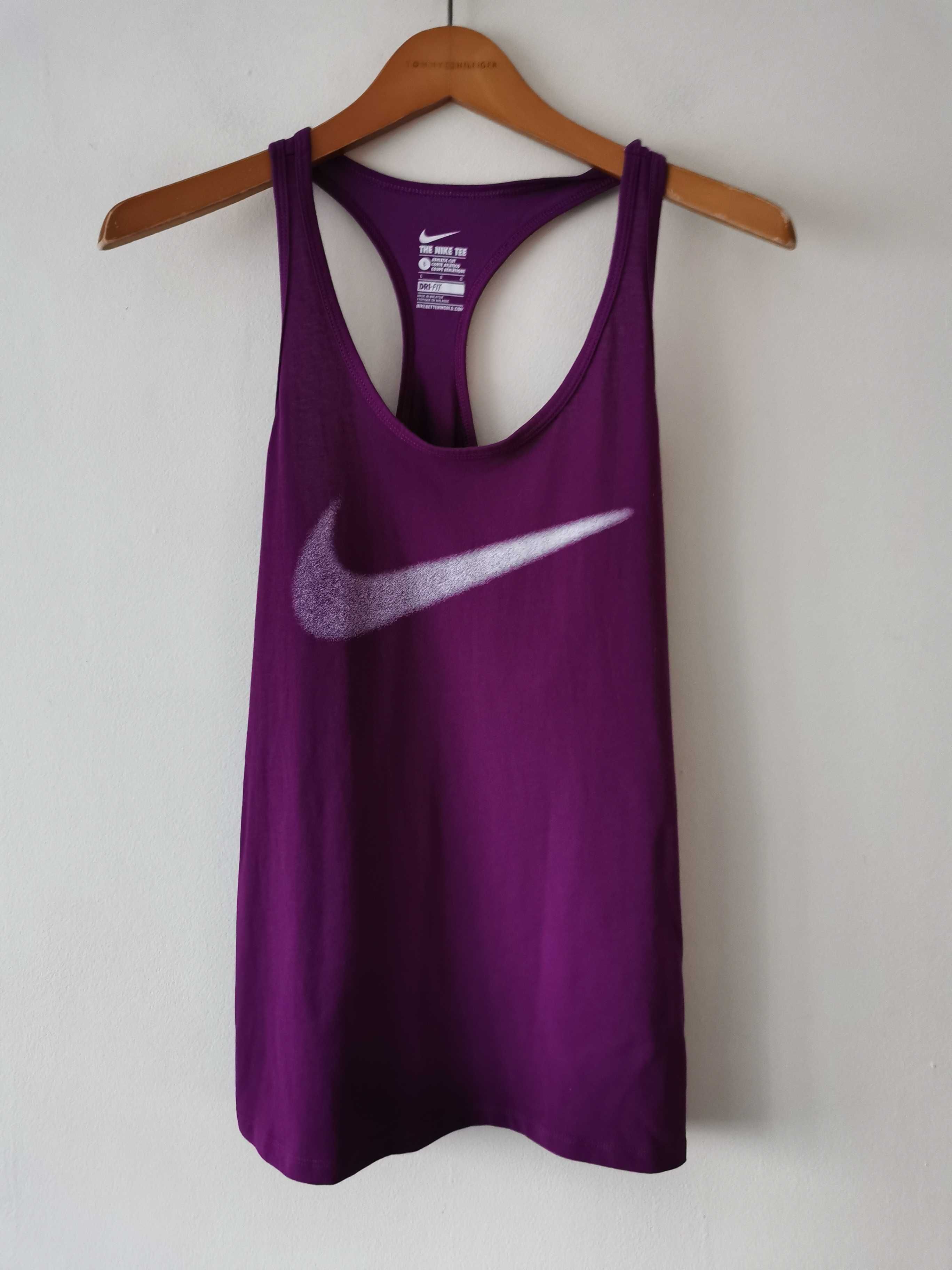 Nike koszulka bluzka na ramiączkach sportowa logowana damska L/XL