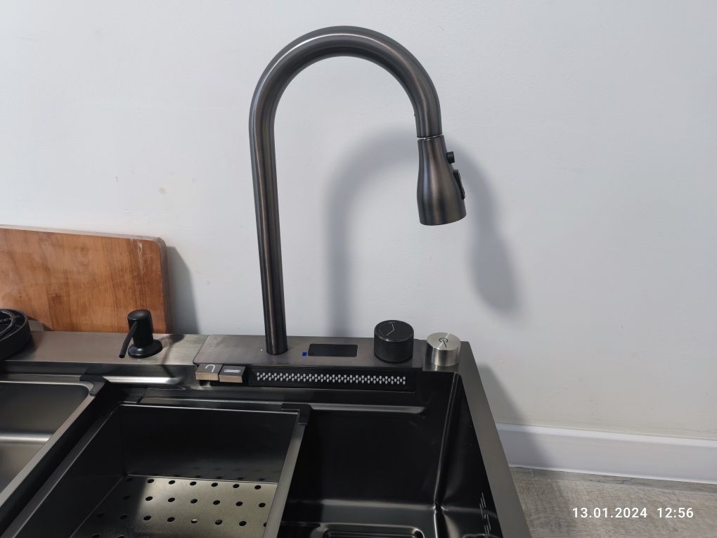 Мийка кухонна багатофункціональна з нержавіючої сталі "Водоспад"