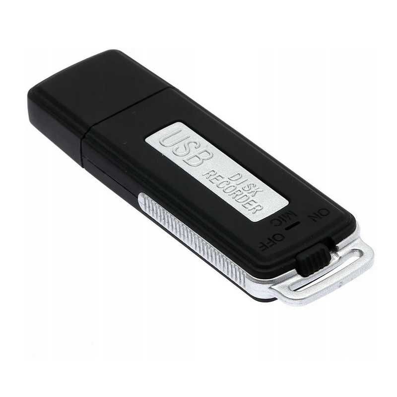 Dyskretny Mini Dyktafon Ukryty Pendrive Podsłuch Szpiegowski 8GB