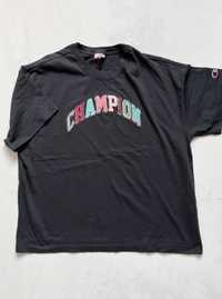 Champion szary t-shirt damska koszulka logo