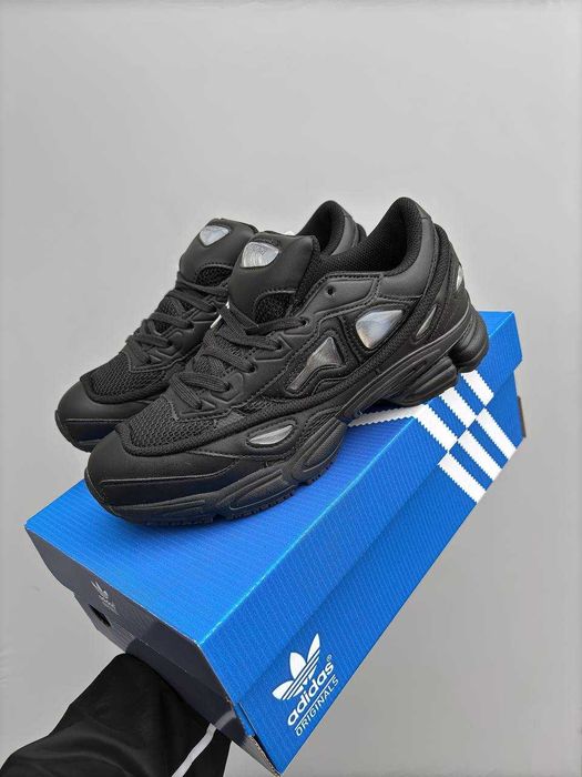 Кросівки Adidas x Raf Simons Ozweego III Black / кроси Раф Сімонс чорн