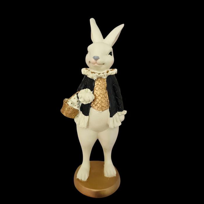 T.K.maxx Figurka zając królik glamour czarny złoty Wielkanoc Tkmaxx