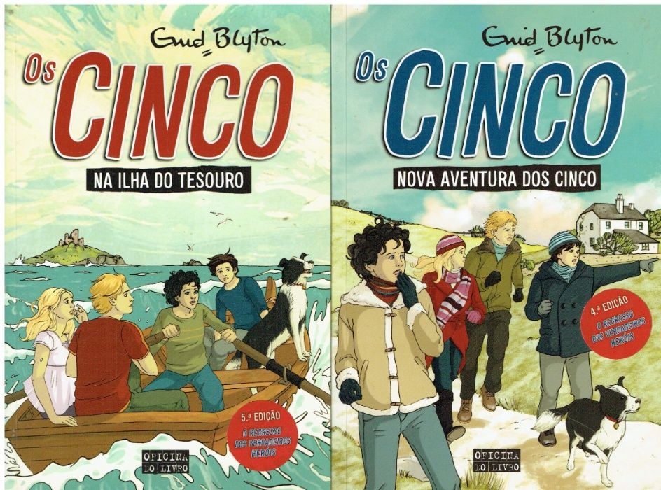 2565 - Enid Blyton - Colecção "Os Cinco" da Oficina do Livro.