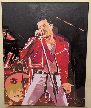 Freddie Mercury obraz malowany na płótnie 40x50