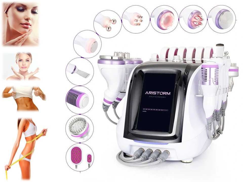 Máquina Aristorm Cris Lady 10 in1 Lipo Laser+Cavitação RFCorporal 2024