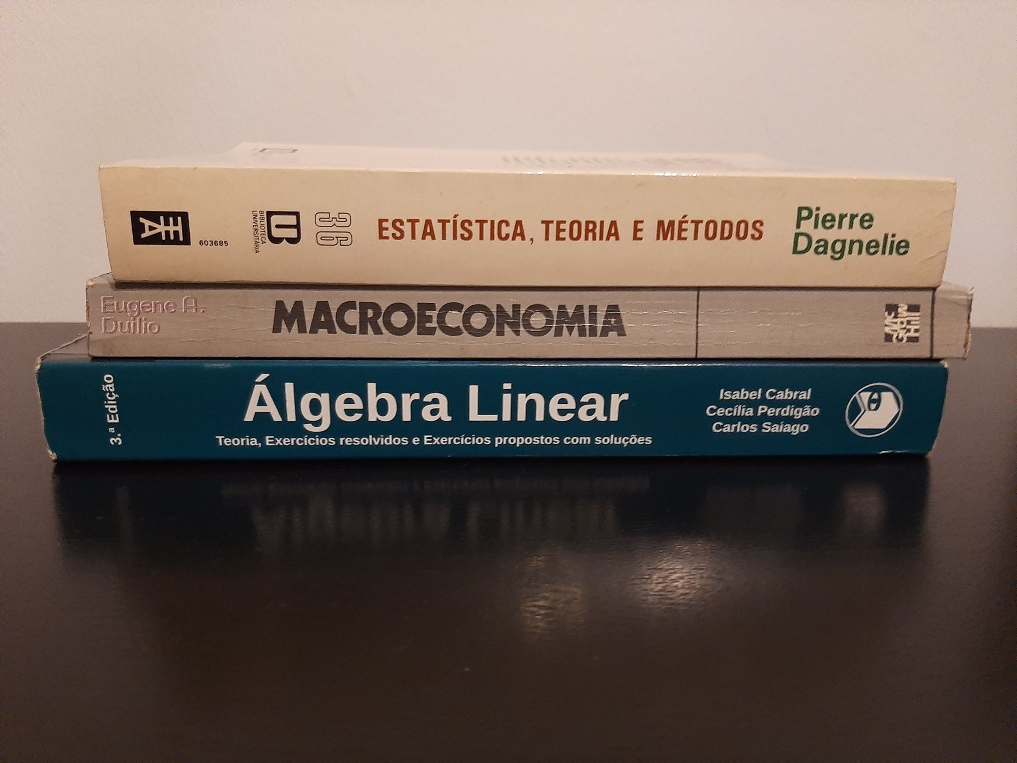 Álgebra Linear escolar editora macro economia estatística teoria e mét