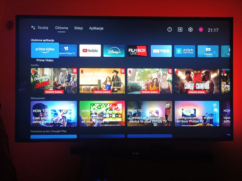 Telewizor Philips 55 cali z Androidem i Ambilight