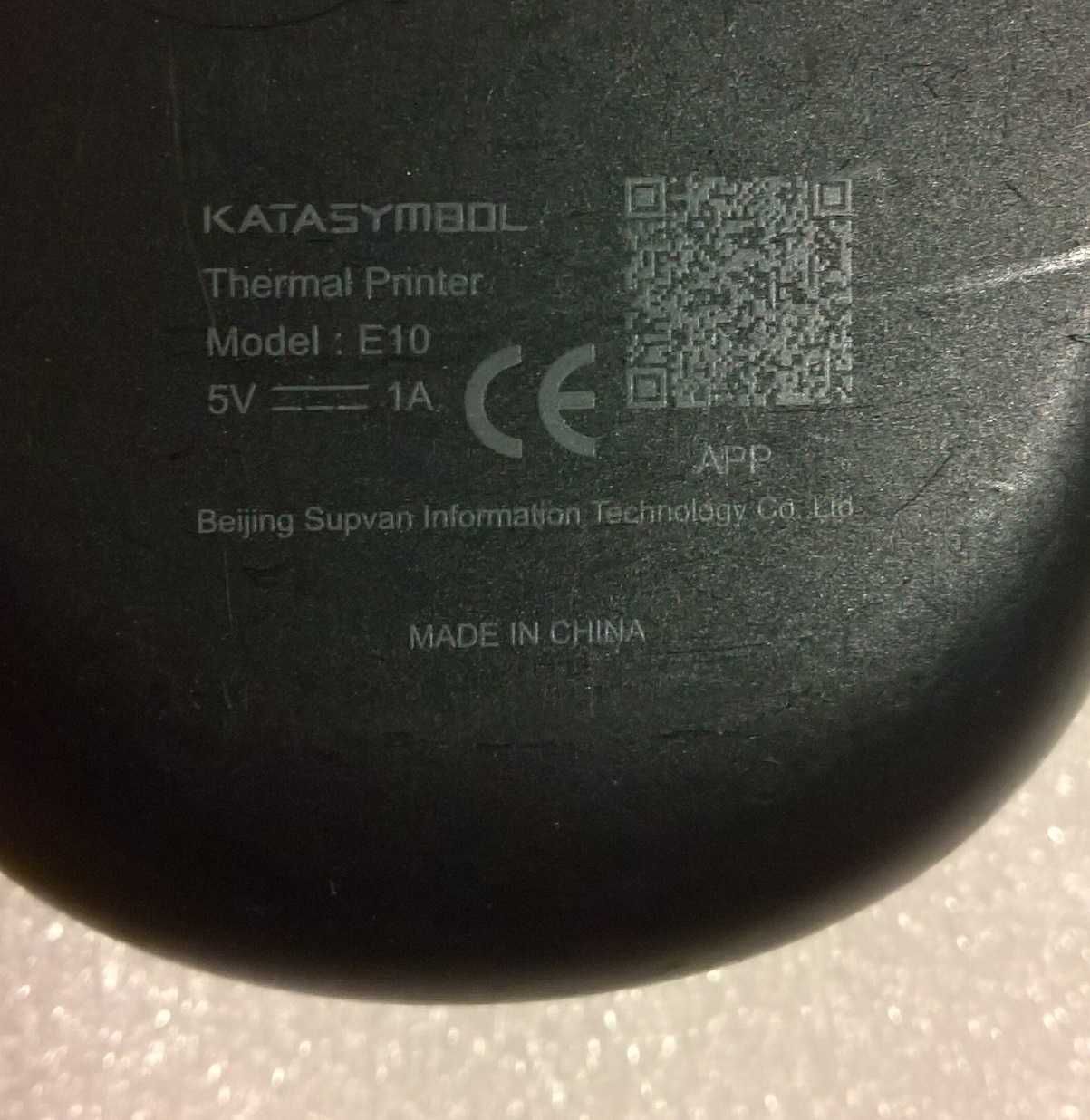 Mini drukarka etykiet Bluetooth Katasymbol E10 samoprzylepne wodoodpor