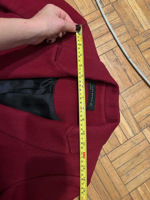 Ciepły płaszcz 75% wełna ZARA