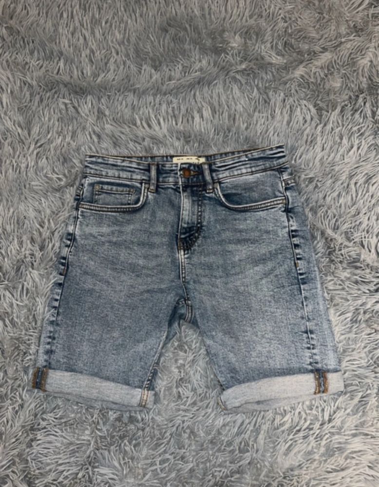 Męskie szorty spodenki jeansowe SLIM Pull&Bear 38