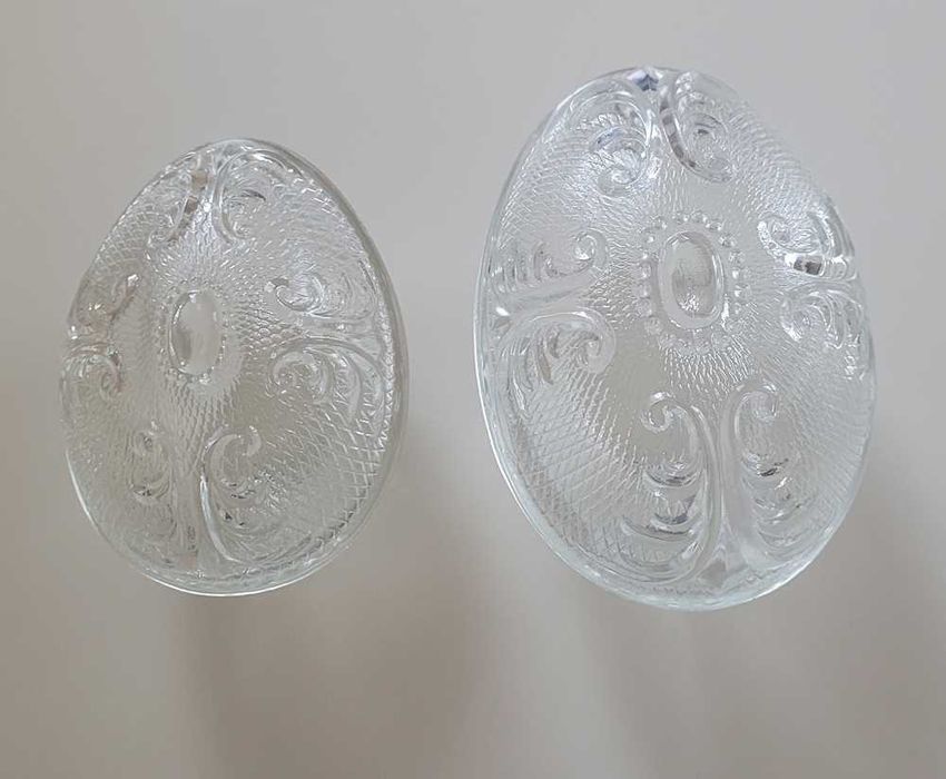 HSG Ząbkowice bomboniera szklane jajko bezbarwne PRL