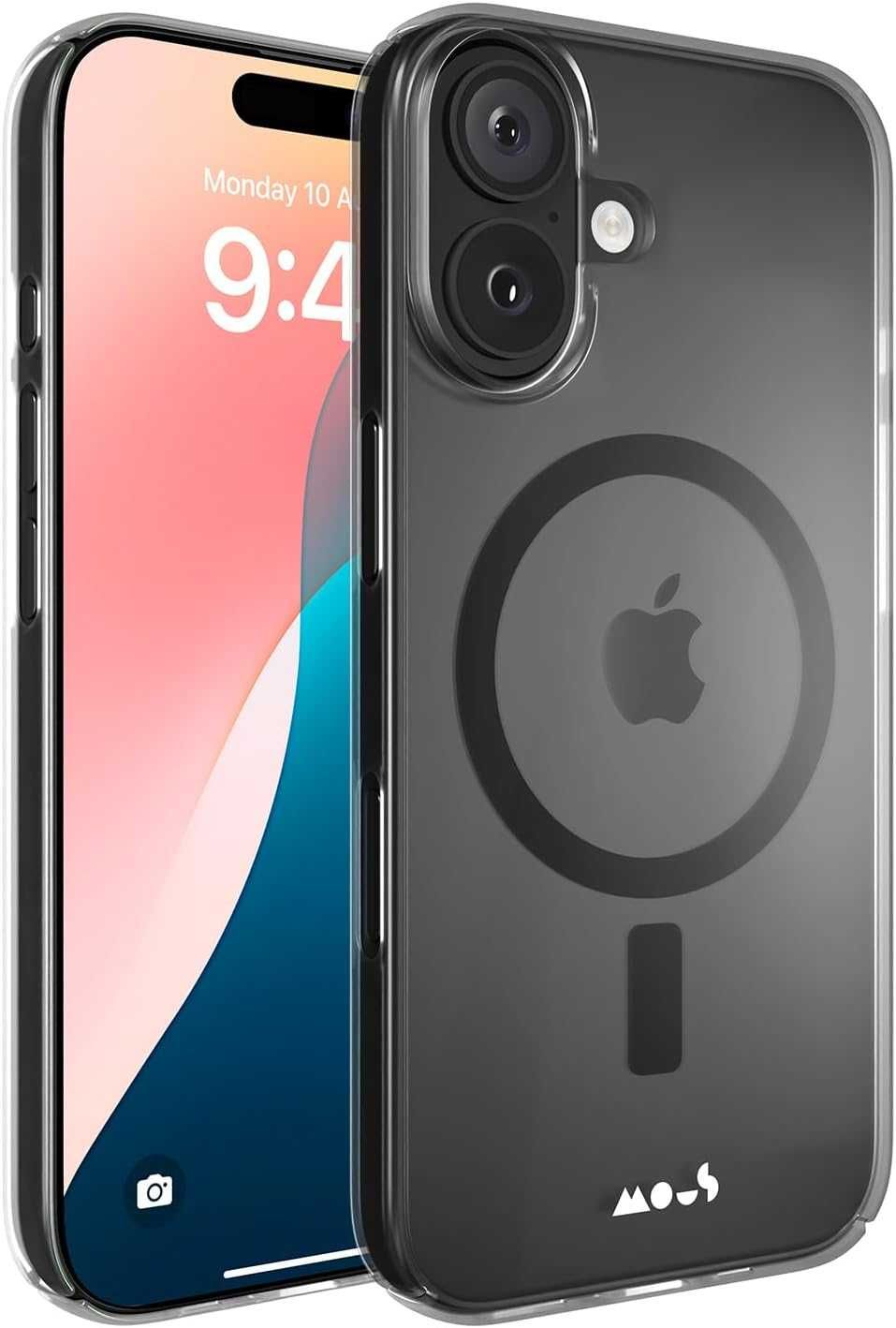 Чехол Mous к iPhone 16. MagSafe. Модель Mous "Super Thin 2.0 Clear"