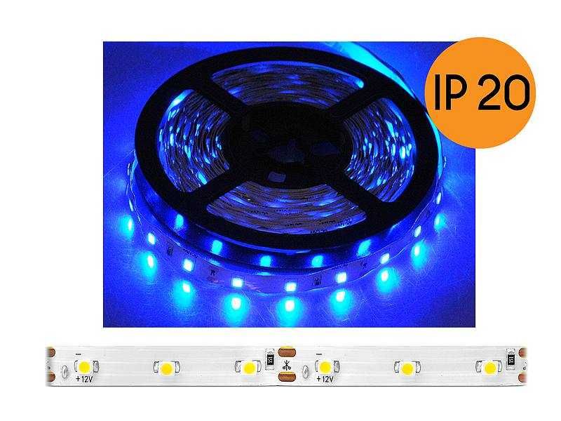 Sznur diodowy ECO IP20, niebieski, 300 diod SMD2835, 5m,