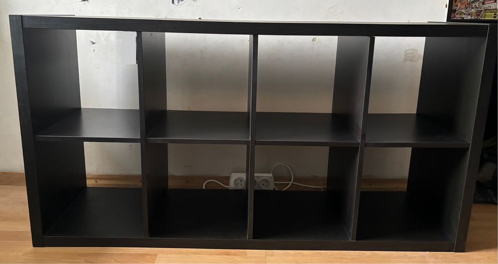 Regal kallax ikea czarnobrązowy