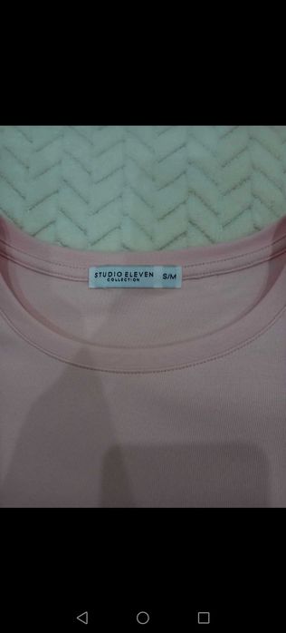 Camisola rosa com pormenor nas mangas S/M