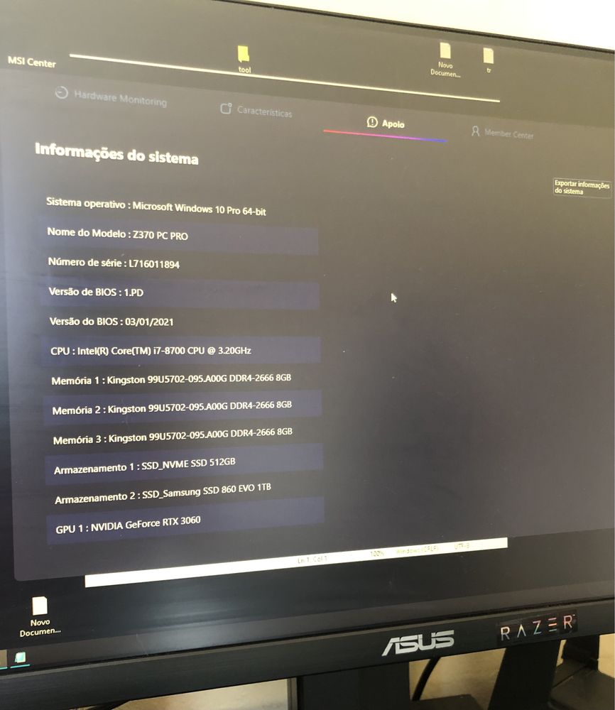 Vendo Torre gaming