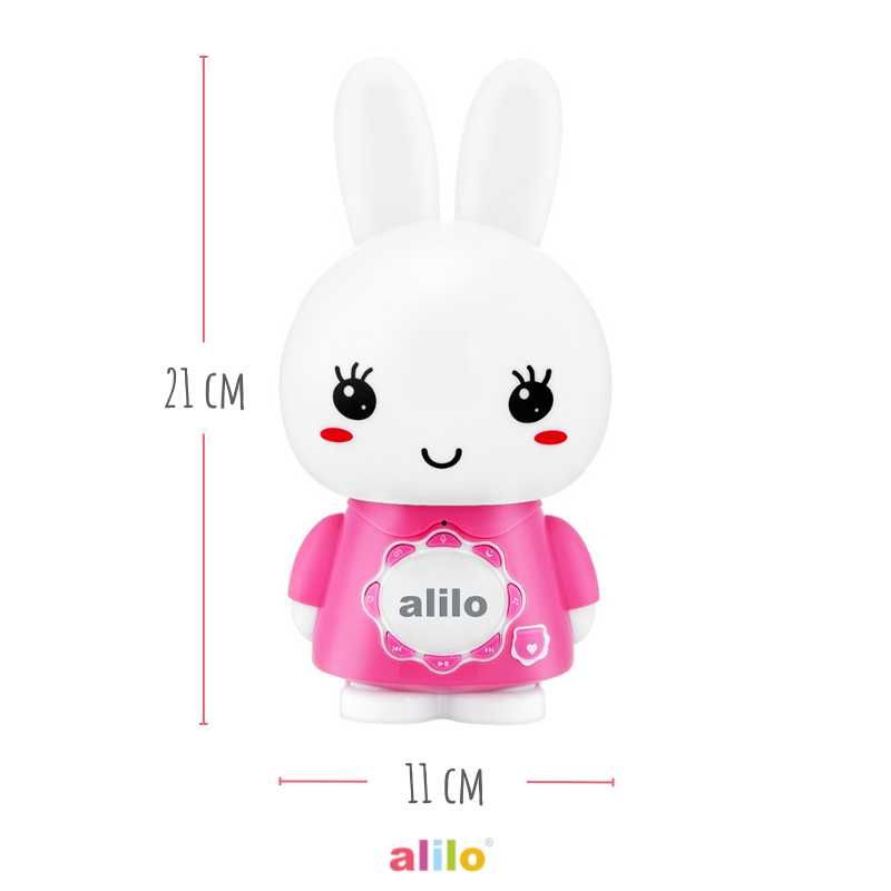 Króliczek Alilo Big Bunny G7C różowy dla dzieci interaktywny królik
