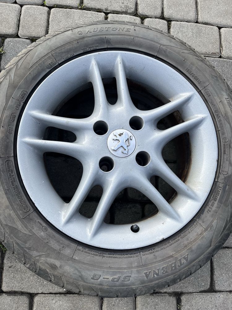 Alufelgi 4x108 15 cali Peugeot Partner 206, 301, 406 opony 195/60/15
