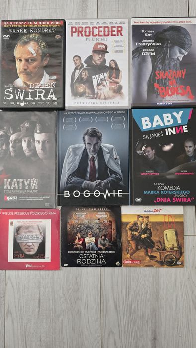 Filmy dvd pakiet nr 1 polskie 9szt