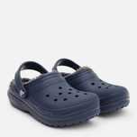 Дитячі крокси-сабо шльопанці утеплені для хлопчика Crocs Classic Clog