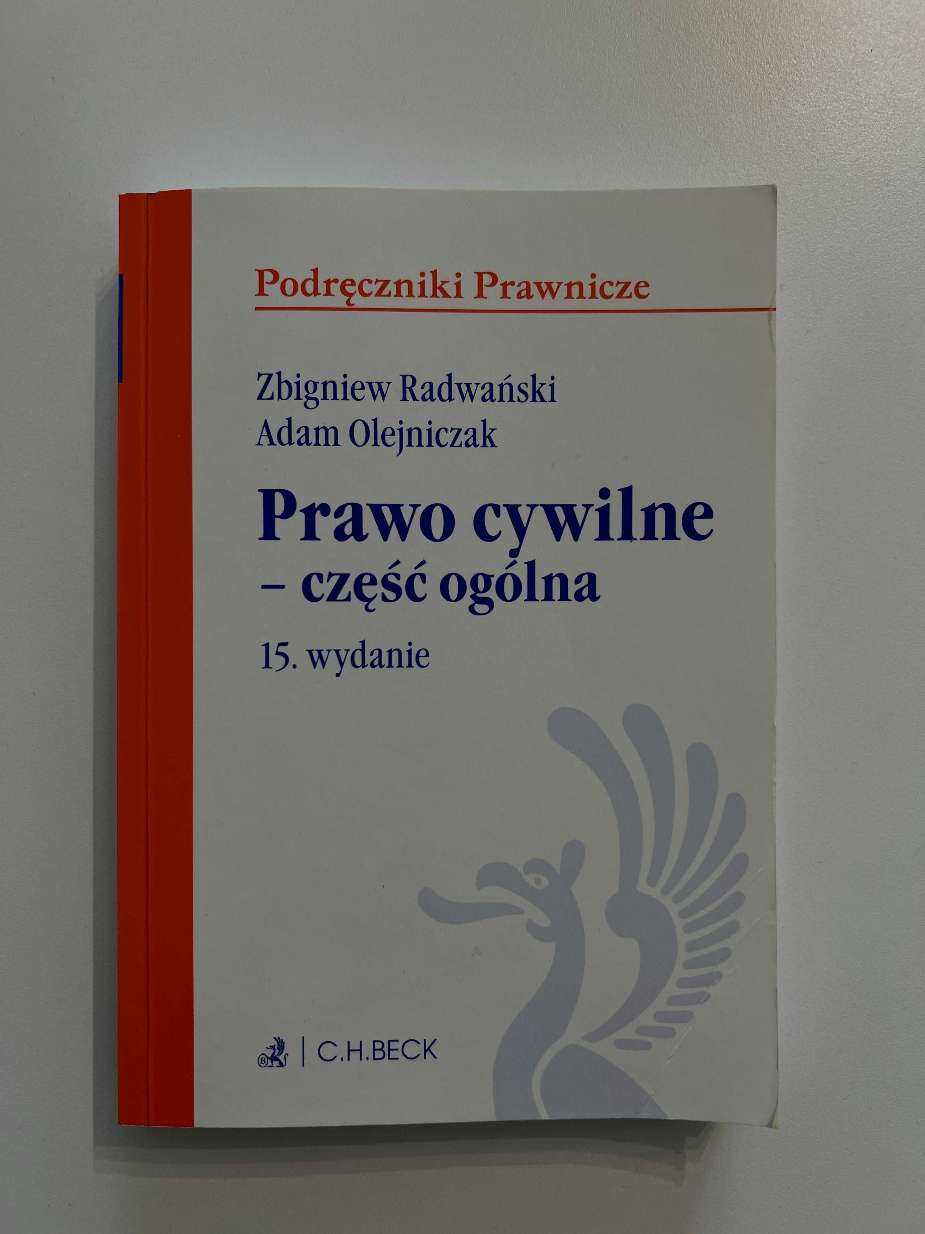 Prawo cywilne - część ogólna, Zbigniew Radwański, Adam Olejniczak