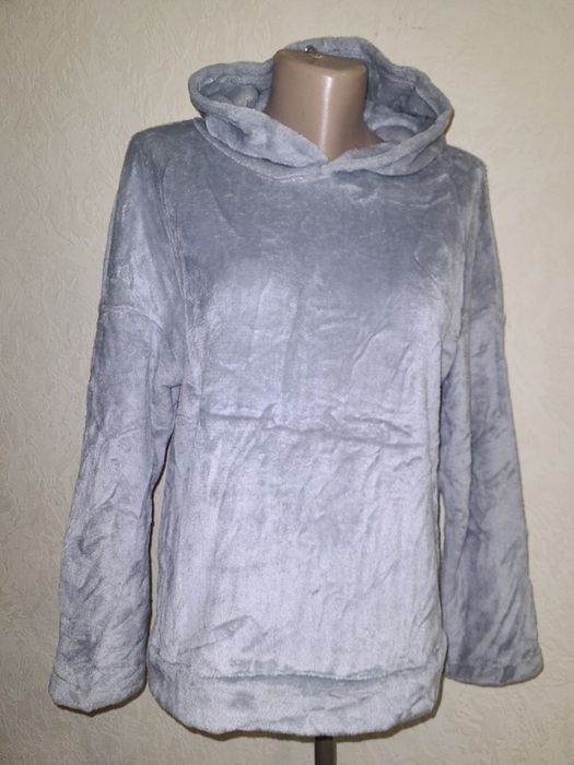 Піжамна кофта  плюшева з вушками вільного крою