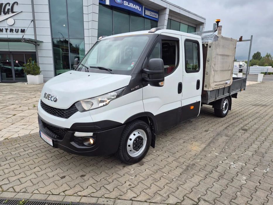 Iveco Daily 35S15 / SKRZYNIA / DOKA / 7 MIEJSC / WEBASTO / 1 WŁ / BEZWYPADKOWY / EURO 6  Najtańszy w PL! ,Model 2020,Bezwypadek,7 miejsc, oryg. przebieg!
