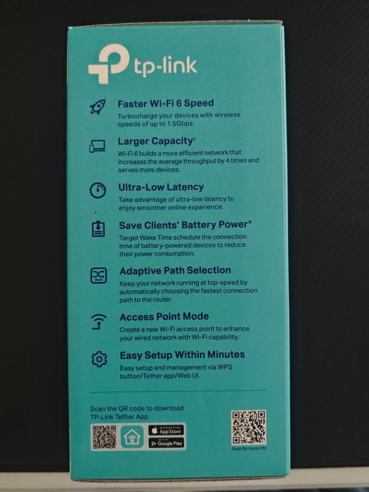 Amplificador de Wi-Fi 6 Tp-Link AX1500 [NOVO]